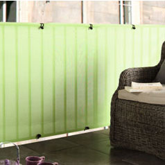Privacy canvases for balconies Green